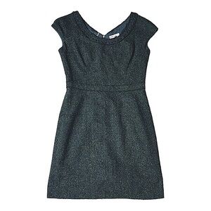 Rebecca Taylor Wool Silk Scoop Neck Cap-Sleeve Dress size 8